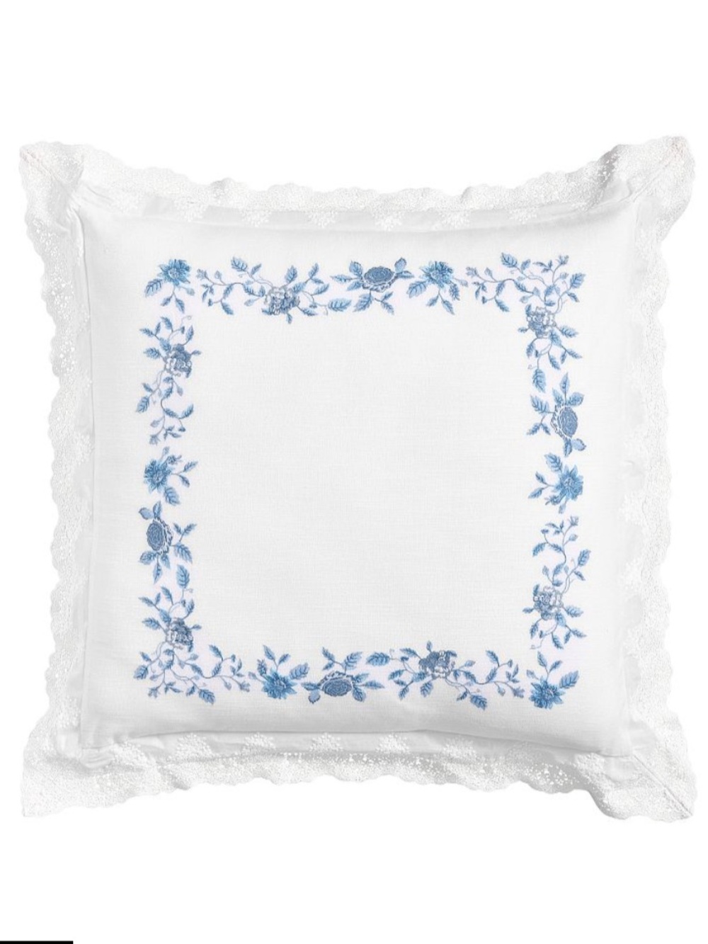 Love Shack Fancy Pottery Barn Blue Rose Euro Sham